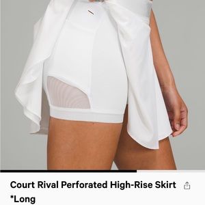 Lululemon court rival perforated skirt long